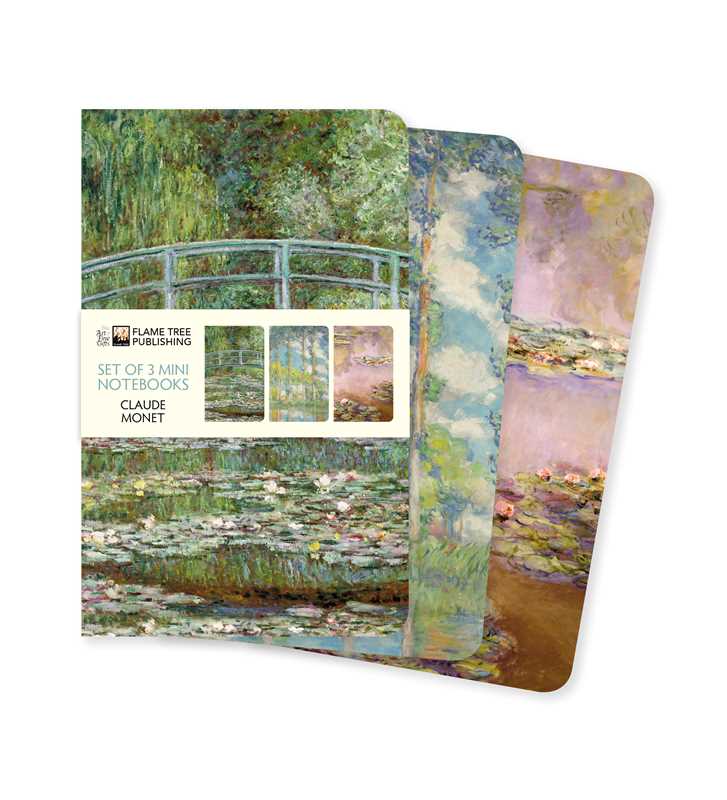 Claude Monet Set of 3 Mini Notebooks by