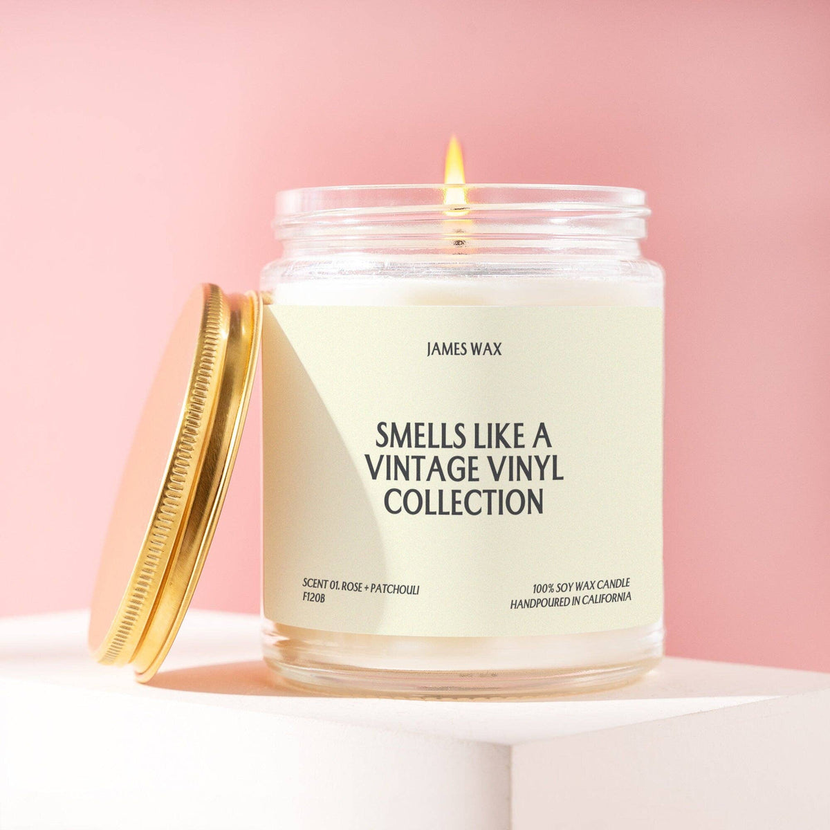 Musician Gift Vintage Vinyl Collection Candle F120B