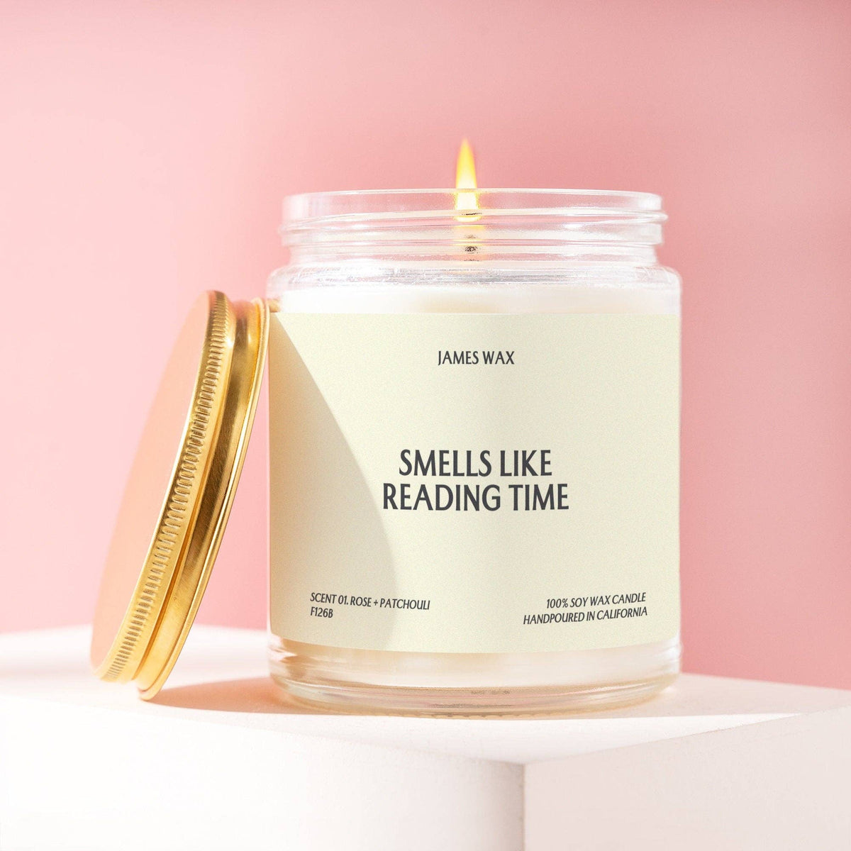 Reader Candle Reading Time Book Fan Bookstore Gift F126B