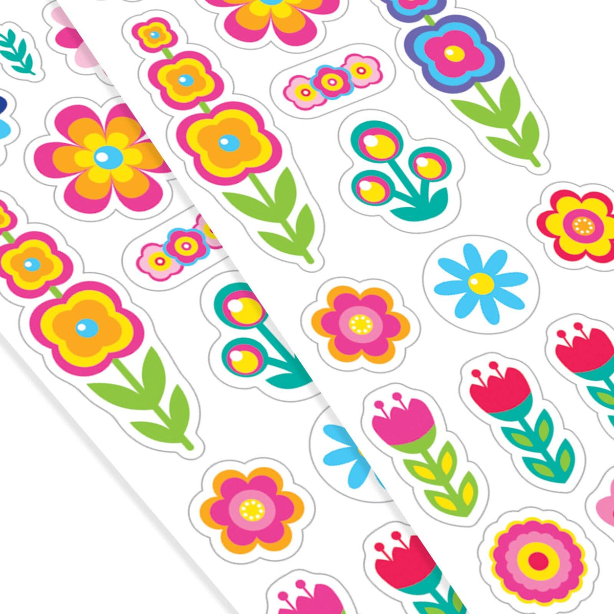 Stickiville Stickers: Fun Flowers - Skinny (2 Sheets)